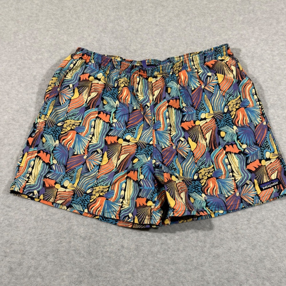 Patagonia Baggies  Mens XL Multi Color Abstract Print Joy Pitch 5 Inseam